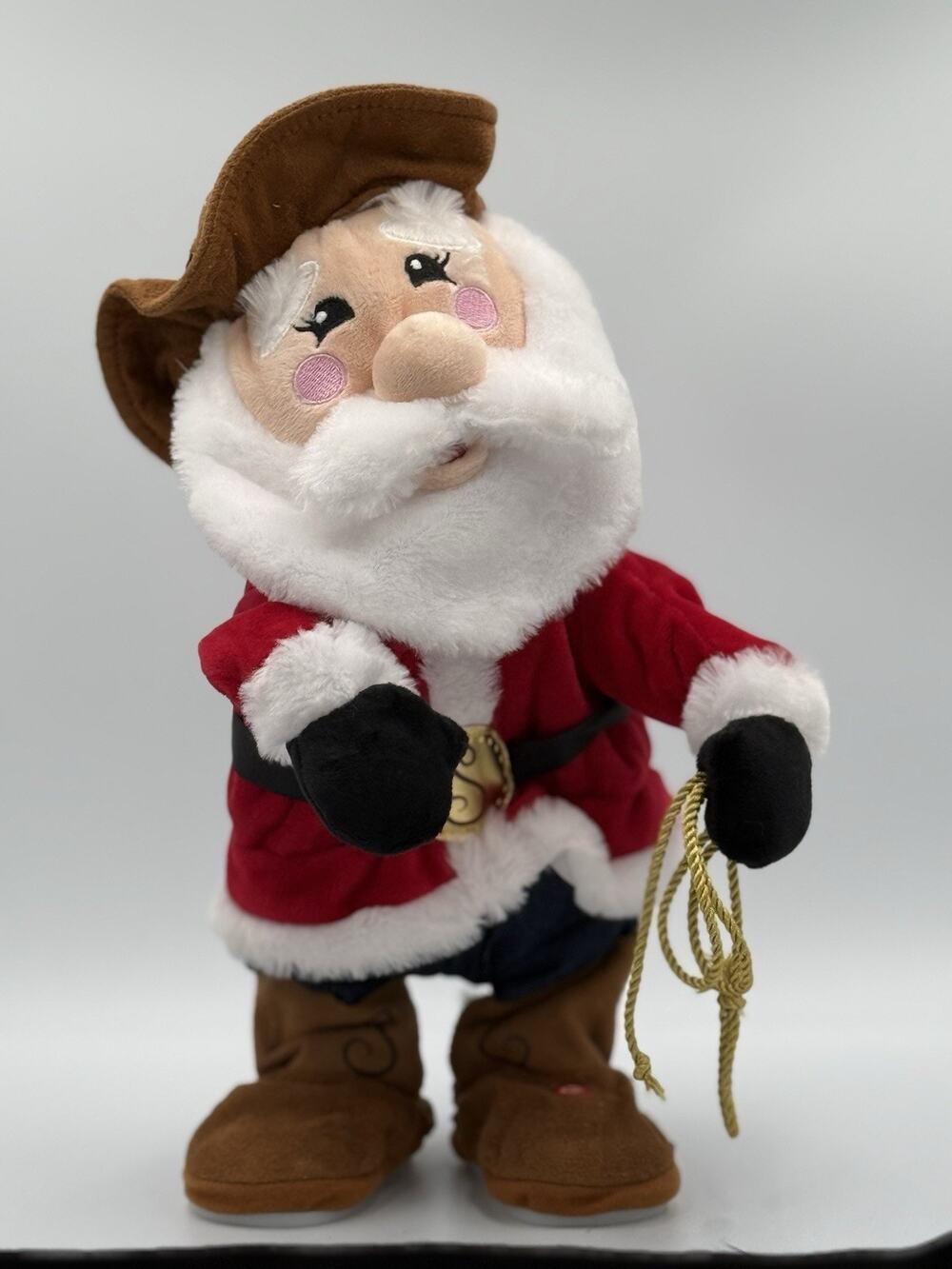Gemmy Animated Cowboy Santa Western Sings Dances “Old Town Road” New Christmas